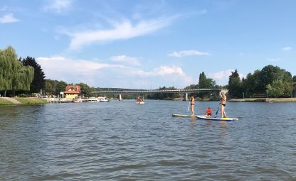 Paddleboarding v Týně nad Vltavou