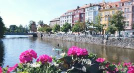 Řeka Malše, právě tato řeka se vlévá v Českých Budějovicích…